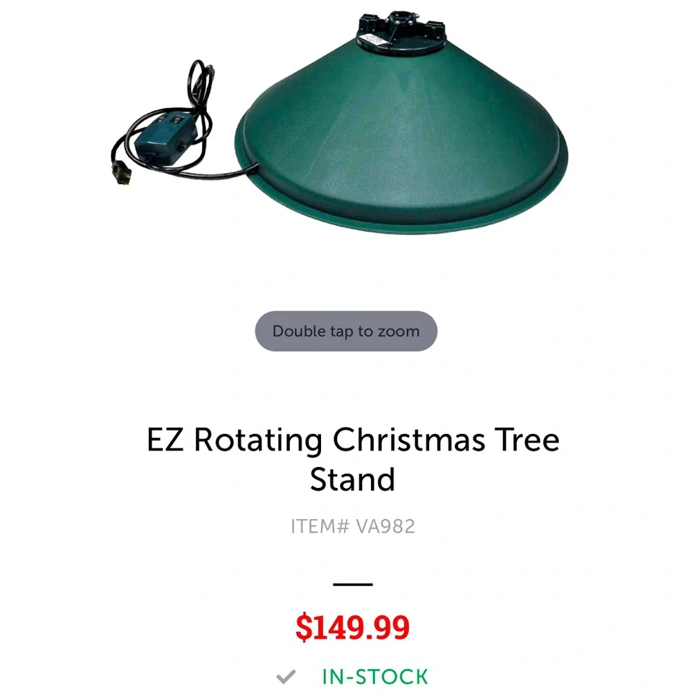 EZ Rotating Christmas Tree Stand - Picture 4 of 8